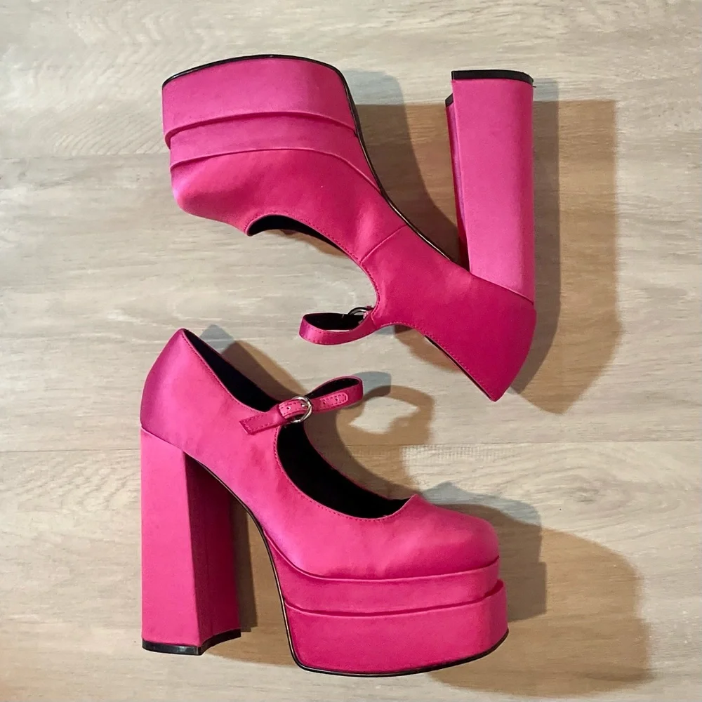 SOLD Call it spring pink platform heels - Picture 10 of 13